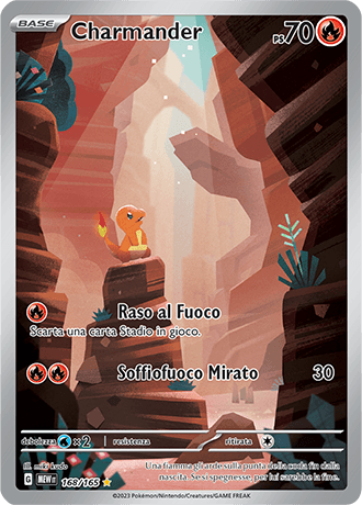 Charmander 151 carta Pokémon italiana IR