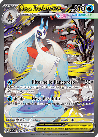 Mega Froslass ex Ascesa Eroica carta Pokémon italiana SIR