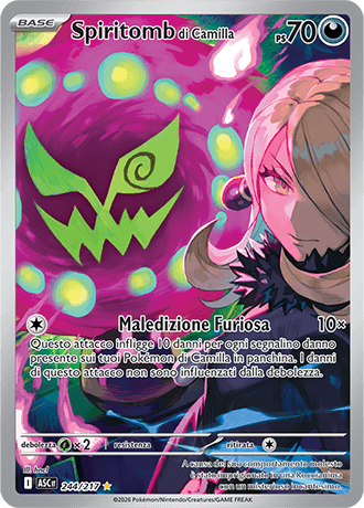 Spiritomb di Camilla Ascesa Eroica carta Pokémon italiana IR