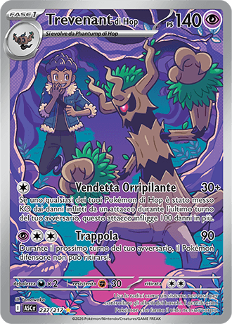 Trevenant di Hop Ascesa Eroica carta Pokémon italiana IR