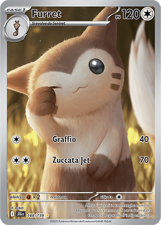 Furret Avventure Insieme carta Pokémon italiana IR
