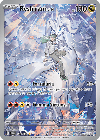 Reshiram di N Avventure Insieme carta Pokémon italiana IR