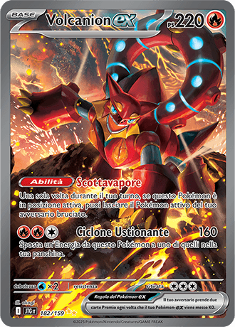 Volcanion ex Avventure Insieme carta Pokémon italiana SIR
