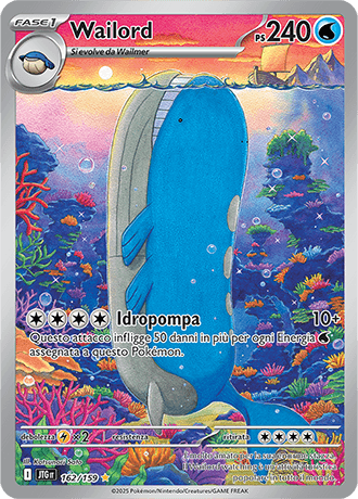 Wailord Avventure Insieme carta Pokémon italiana IR