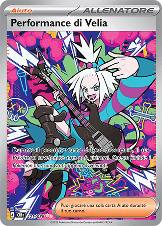 Performance di Velia Caos Nascente carta Pokémon italiana SIR