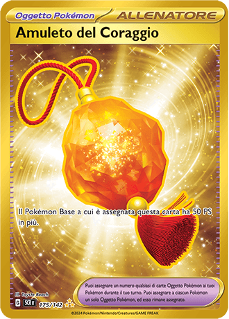Amuleto del Coraggio Corona Astrale carta Pokémon italiana HR