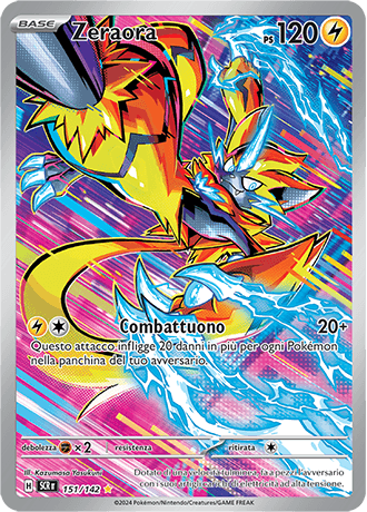 Zeraora Corona Astrale carta Pokémon italiana IR