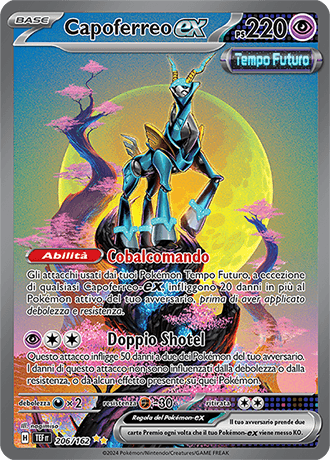 Capoferreo ex Cronoforze carta Pokémon italiana SIR