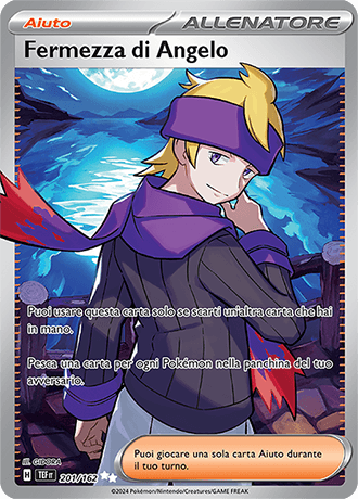 Fermezza di Angelo Cronoforze carta Pokémon italiana UR