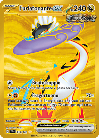 Furiatonante ex Cronoforze carta Pokémon italiana HR