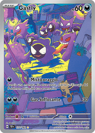 Gastly Cronoforze carta Pokémon italiana IR