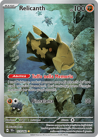 Relicanth Cronoforze carta Pokémon italiana IR