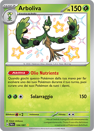 Arboliva Destino di Paldea carta Pokémon italiana SSB
