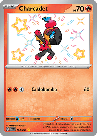 Charcadet Destino di Paldea carta Pokémon italiana SSB