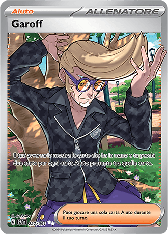 Garoff Destino di Paldea carta Pokémon italiana UR