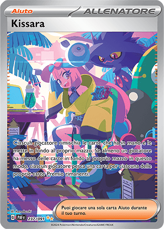 Kissara Destino di Paldea carta Pokémon italiana SIR