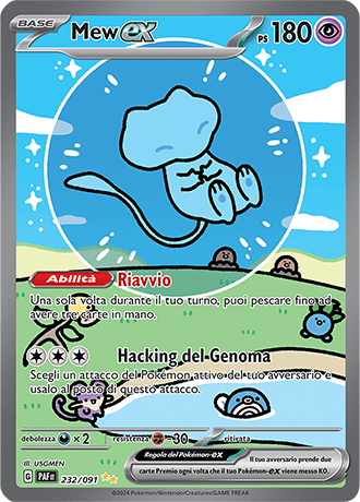 Mew ex Destino di Paldea carta Pokémon italiana SIR