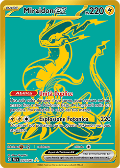 Miraidon ex Destino di Paldea carta Pokémon italiana HR