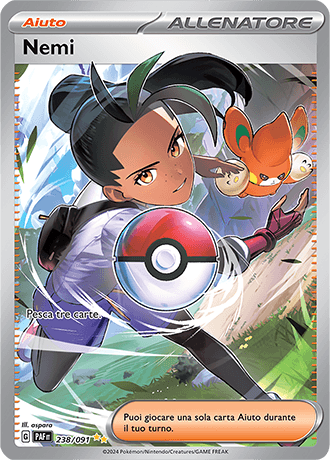 Nemi Destino di Paldea carta Pokémon italiana SIR