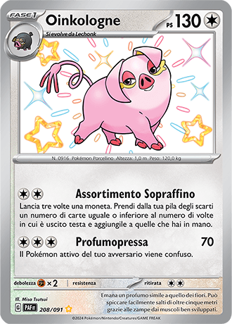 Oinkologne Destino di Paldea carta Pokémon italiana SSB