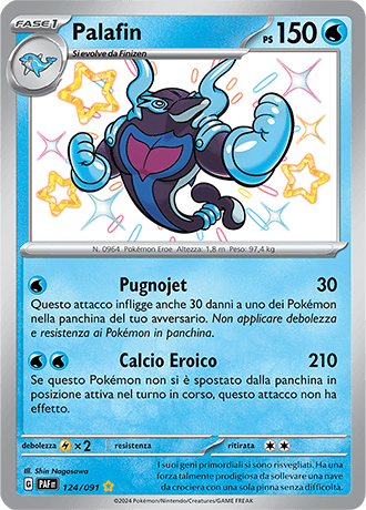 Palafin Destino di Paldea carta Pokémon italiana SSB