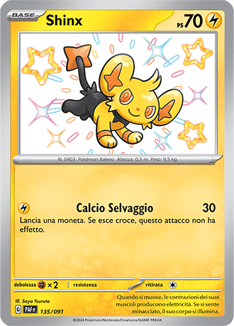 Shinx Destino di Paldea carta Pokémon italiana SSB