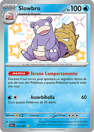Slowbro Destino di Paldea carta Pokémon italiana SSB