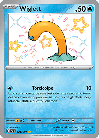Wiglett Destino di Paldea carta Pokémon italiana SSB