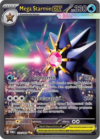 Mega Starmie ex Equilibrio Perfetto carta Pokémon italiana SIR