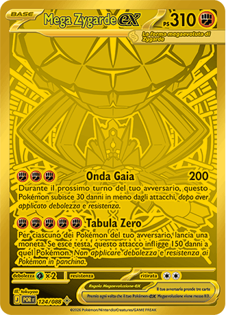 Mega Zygarde ex Equilibrio Perfetto carta Pokémon italiana MUR