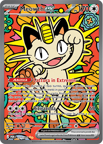 Meowth ex Equilibrio Perfetto carta Pokémon italiana SIR