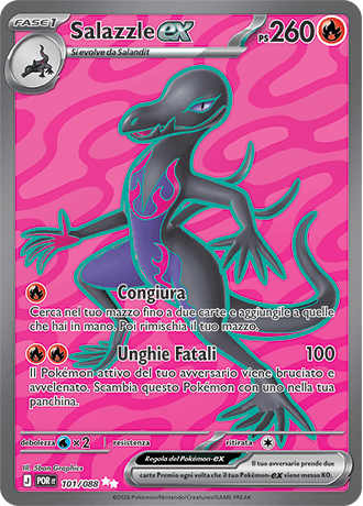 Salazzle ex Equilibrio Perfetto carta Pokémon italiana UR