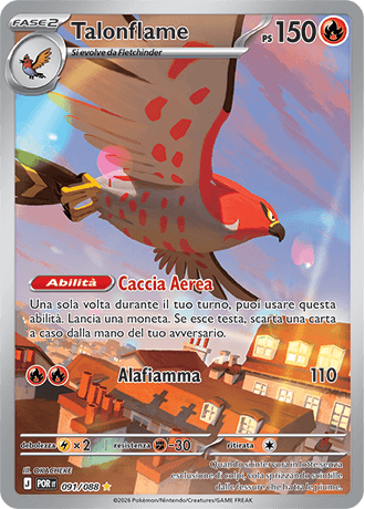 Talonflame Equilibrio Perfetto carta Pokémon italiana IR