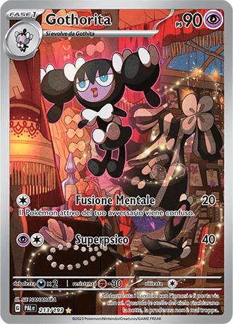 Gothorita Evoluzioni a Paldea carta Pokémon italiana IR