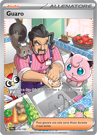 Guaro Evoluzioni a Paldea carta Pokémon italiana SIR
