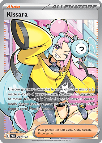 Kissara Evoluzioni a Paldea carta Pokémon italiana UR