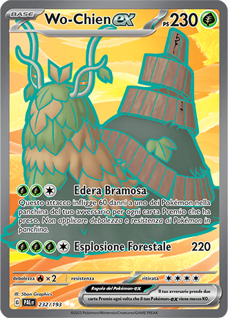 Wo-Chien ex Evoluzioni a Paldea carta Pokémon italiana UR