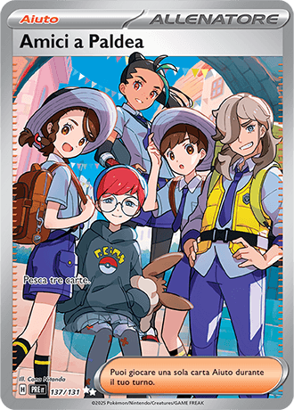 Amici a Paldea Evoluzioni Prismatiche carta Pokémon italiana UR