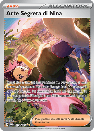 Arte Segreta di Nina Evoluzioni Prismatiche carta Pokémon italiana SIR