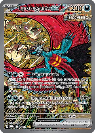 Lunaruggente ex Evoluzioni Prismatiche carta Pokémon italiana SIR