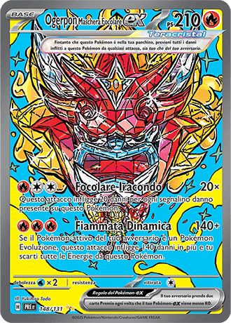Ogerpon Maschera Focolare ex Evoluzioni Prismatiche carta Pokémon italiana SIR