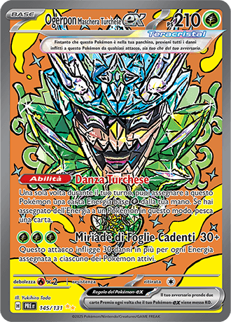 Ogerpon Maschera Turchese ex Evoluzioni Prismatiche carta Pokémon italiana SIR