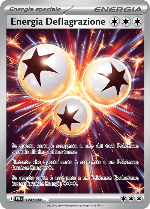 Energia Deflagrazione Fiamme Spettrali carta Pokémon italiana UR