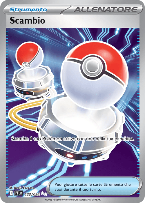 Scambio Fiamme Spettrali carta Pokémon italiana UR