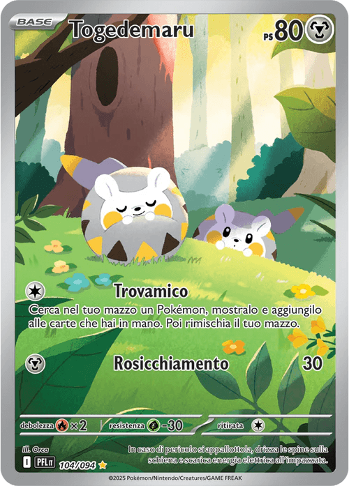 Togedemaru Fiamme Spettrali carta Pokémon italiana IR