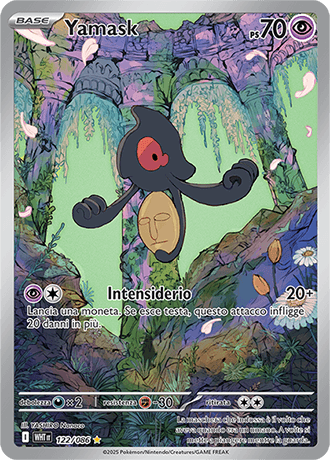 Yamask Fuoco Bianco carta Pokémon italiana IR