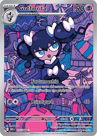 Gothorita Fuoco Bianco carta Pokémon italiana IR