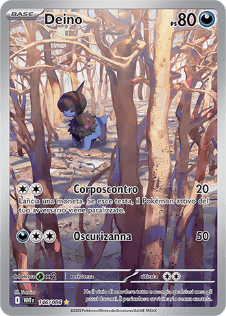 Deino Fuoco Bianco carta Pokémon italiana IR
