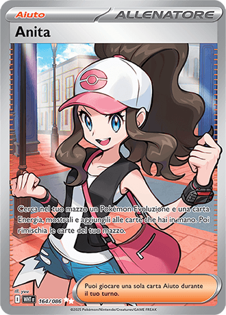 Anita Fuoco Bianco carta Pokémon italiana UR