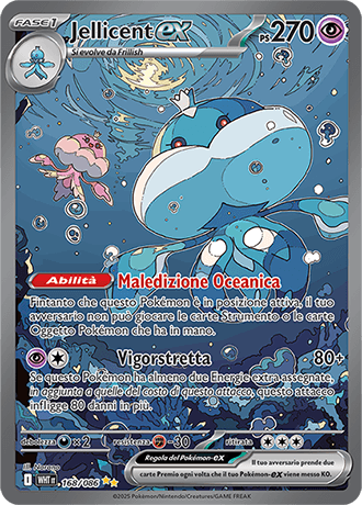Jellicent ex Fuoco Bianco carta Pokémon italiana SIR